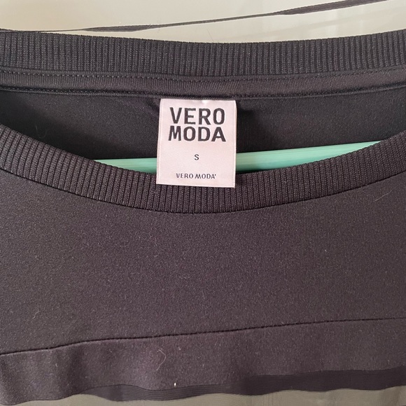 Sheer black stripe long sleeve top - VERO MODA - Picture 4 of 7